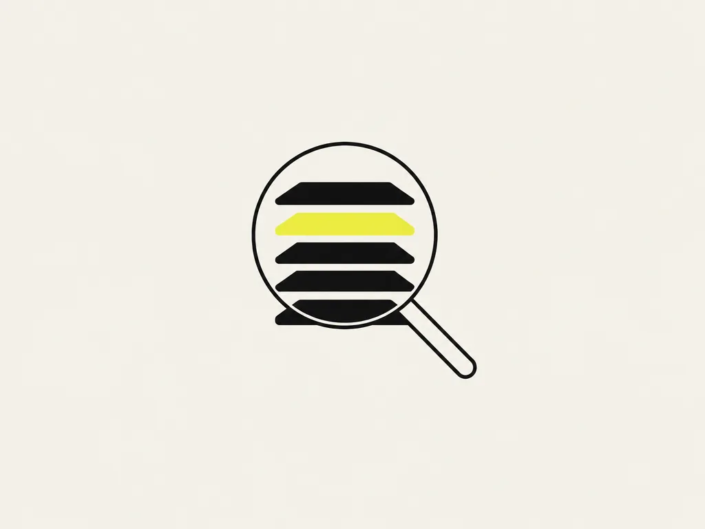 Five stacked layers under a magnifying lens, one layer yellow: every model and agent call in the codebase found and listed with its prompts and providers.
